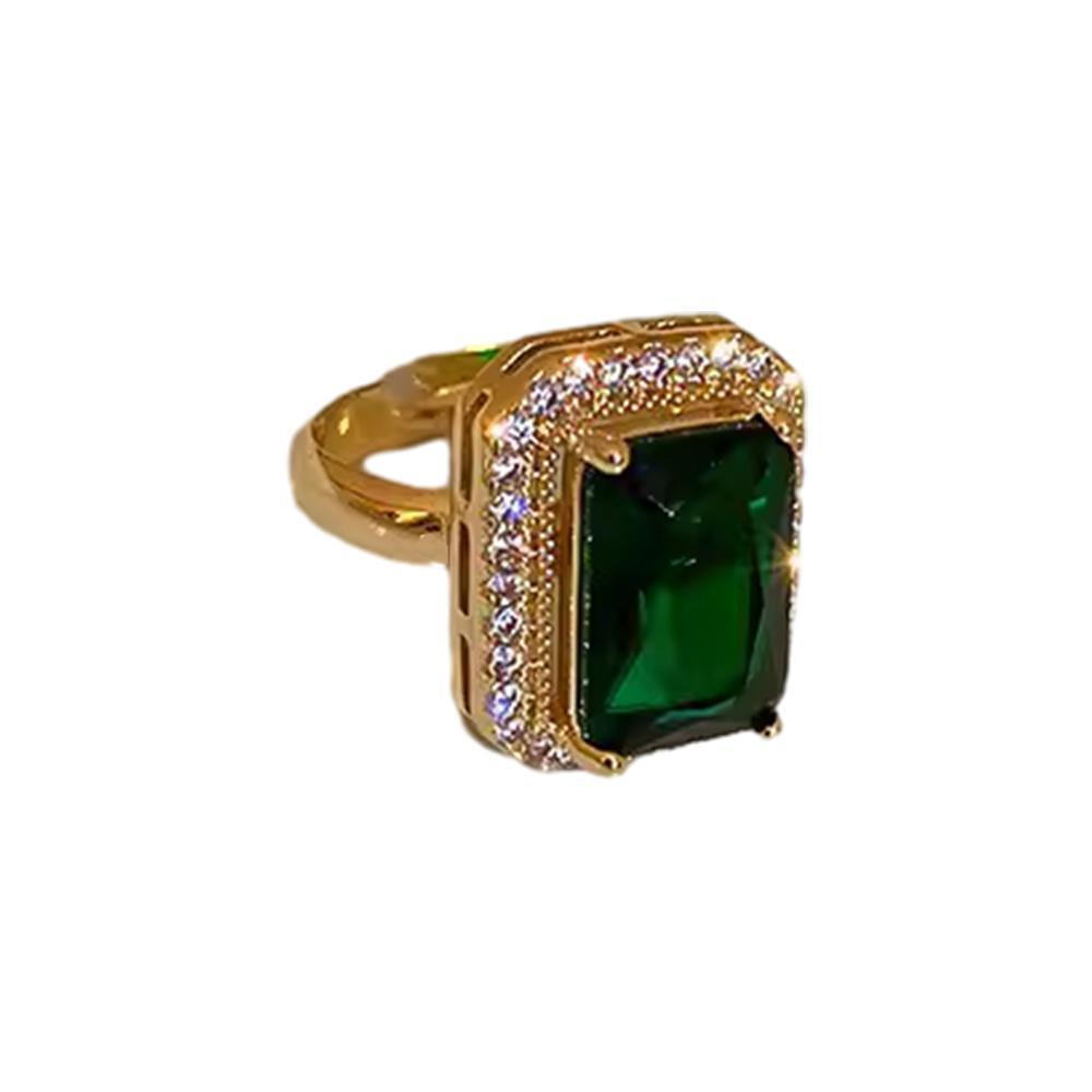 Vintage Paraiba Tourmaline Emerald Gemstone Earrings Ring Necklace Women Gift - Necklace V528-SQ00098-XL-892462