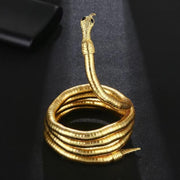Adjustable Punk Snake Choker Necklace & Flexible Wrap Bracelet Collar Setllar - Golden V528-SQ00115-S-GOLD-917577