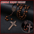 1PC Wooden Rosary Beads Necklace Christian Cross Catholic Rosary Beads V528-SQ00161-NZ-SZJ-702529