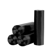 10Rolls Black Biodegradable Bin Liners Kitchen Garbage Bags 2.6GL,4GL,8GL,13GL - 50*60cm-10Rolls(1000Bags) V528-SQ183-BLACK-1000PCS-50X60CM-313616