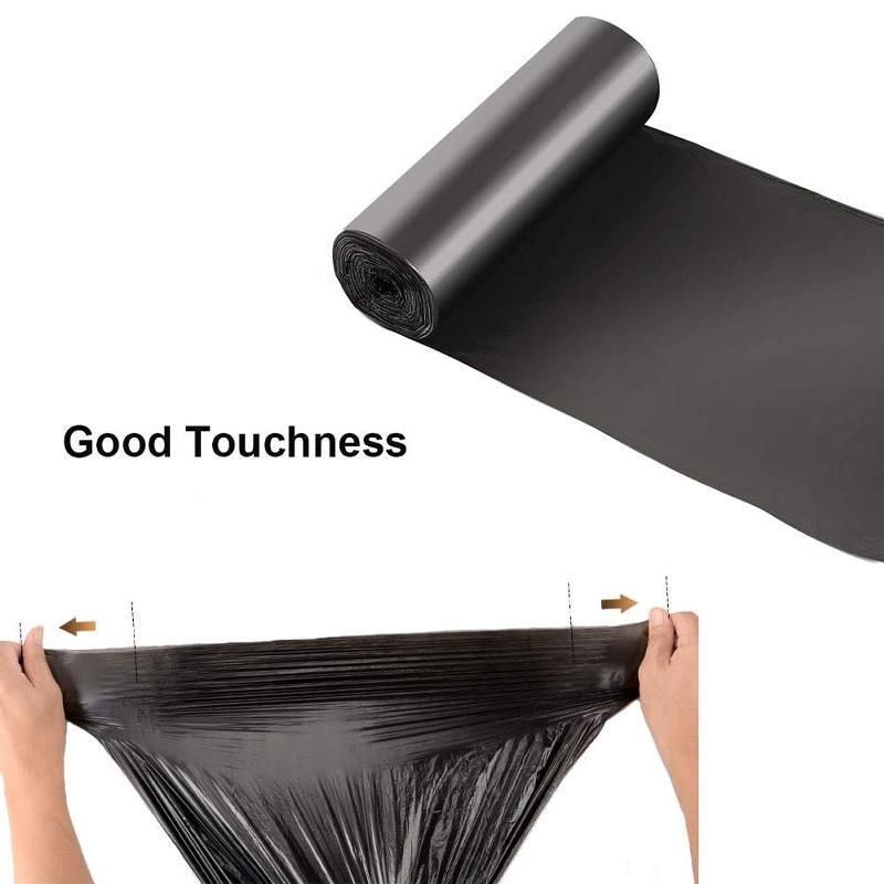 10Rolls Black Biodegradable Bin Liners Kitchen Garbage Bags 2.6GL,4GL,8GL,13GL - 50*60cm-10Rolls(1000Bags) V528-SQ183-BLACK-1000PCS-50X60CM-313616