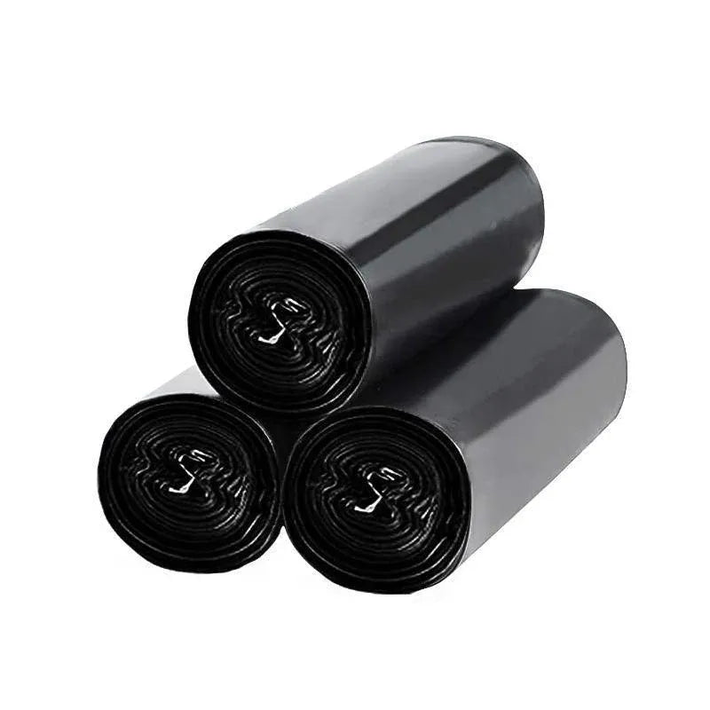 10Rolls Black Biodegradable Bin Liners Kitchen Garbage Bags 2.6GL,4GL,8GL,13GL - 50*60cm-10Rolls(1000Bags) V528-SQ183-BLACK-1000PCS-50X60CM-313616