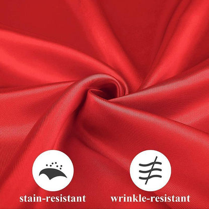 50PCS Polyester Plain Fabric Cotton Napkins For Wedding Cloth pc Table Dinner - Red V528-SQ198-CJ-RED-50PCS-43X43CM-257214