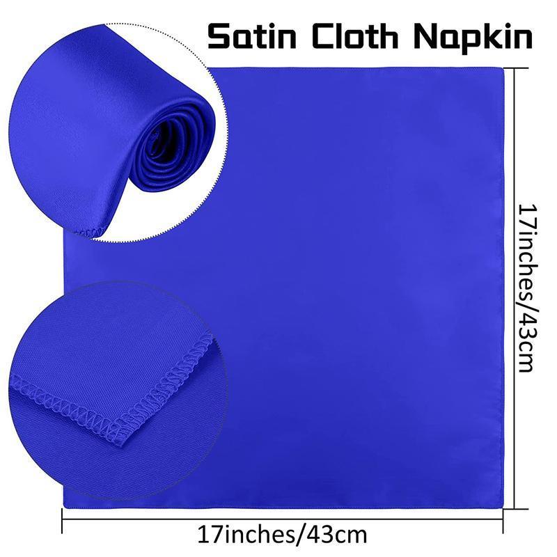 50PCS Polyester Plain Fabric Cotton Napkins For Wedding Cloth pc Table Dinner - Black V528-SQ199-CJ-BLACK-50PCS-43X43CM-778092