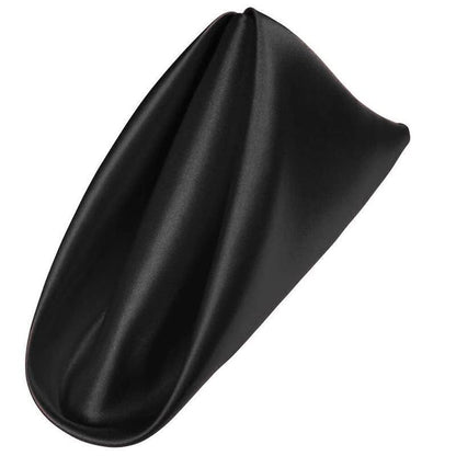50PCS Polyester Plain Fabric Cotton Napkins For Wedding Cloth pc Table Dinner - Black V528-SQ199-CJ-BLACK-50PCS-43X43CM-778092