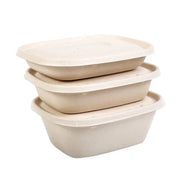 100X Food Preparation Burger Storages Cake Packaging Box Lunch Boxes - 1300ml-Primary V528-SQ202-DBH-1300ML-100PCS-146246