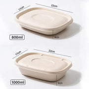100X Food Preparation Burger Storages Cake Packaging Box Lunch Boxes - 1300ml-Primary V528-SQ202-DBH-1300ML-100PCS-146246