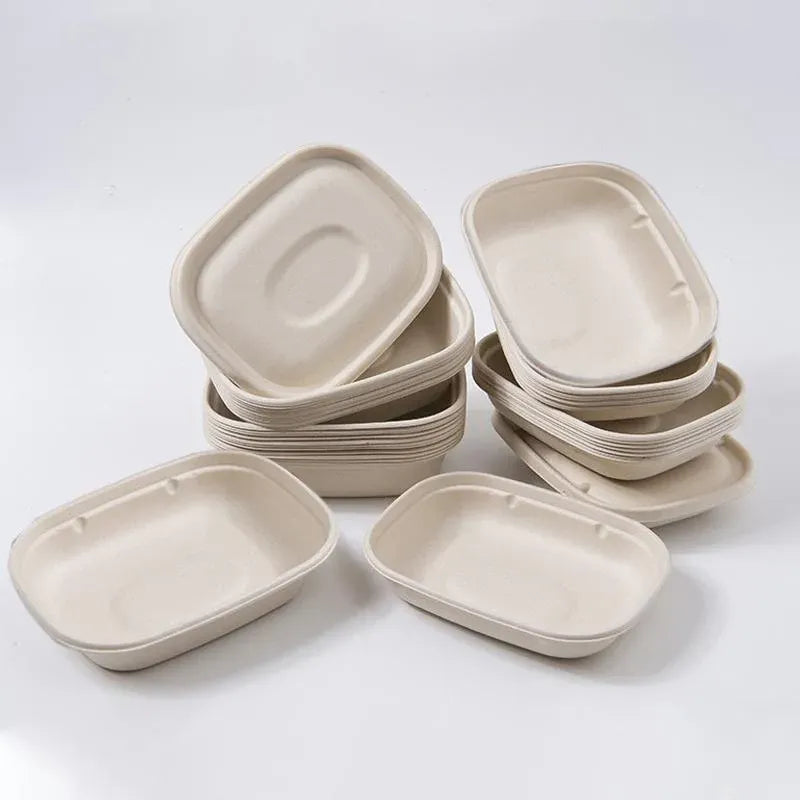 100X Food Preparation Burger Storages Cake Packaging Box Lunch Boxes - 1300ml-Primary V528-SQ202-DBH-1300ML-100PCS-146246