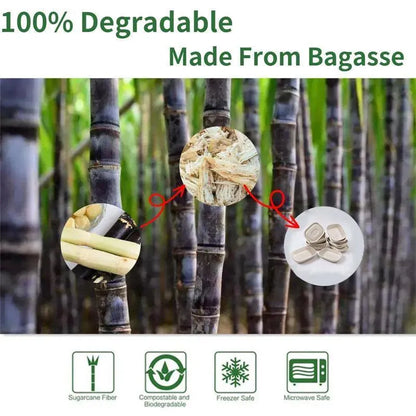 100X Food Preparation Burger Storages Cake Packaging Box Lunch Boxes - 1300ml-Primary V528-SQ202-DBH-1300ML-100PCS-146246