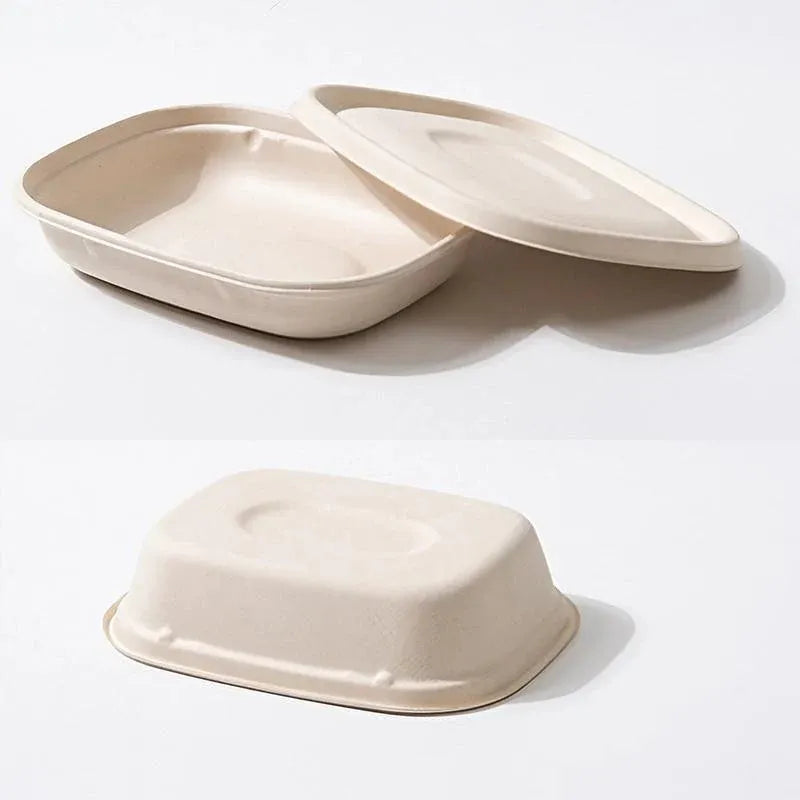 100X Food Preparation Burger Storages Cake Packaging Box Lunch Boxes - 1300ml-Primary V528-SQ202-DBH-1300ML-100PCS-146246