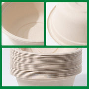 250PCS Food Preparation Burger Storages Cake Packaging Box Lunch Boxes Primary - Primary 350ml+PP lid V528-SQ203-ZW-350ML-250PCS-894276