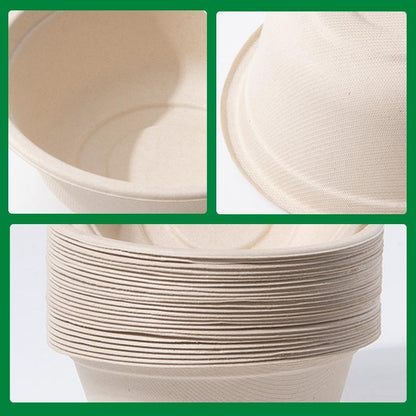 250PCS Food Preparation Burger Storages Cake Packaging Box Lunch Boxes Primary - Primary 350ml+PP lid V528-SQ203-ZW-350ML-250PCS-894276