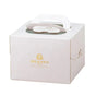 30PCS White Portable Cake Boxes Display Window Packing Case Party with Handle Birthday - 8 inch V528-SQ222-DGH-WHITE-8C-30PCS-625545