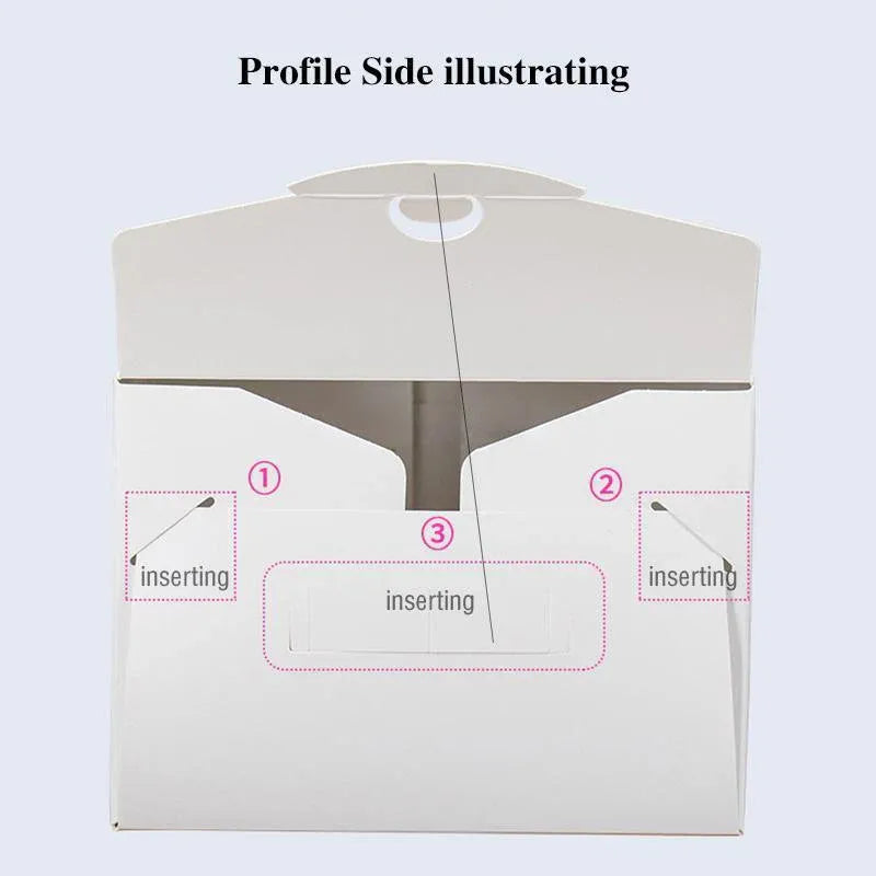 30PCS Grey Portable Cake Boxes Display Window Packing Case with Handle Birthday - 6 inch V528-SQ229-DGH-GREY-6C-30PCS-910157