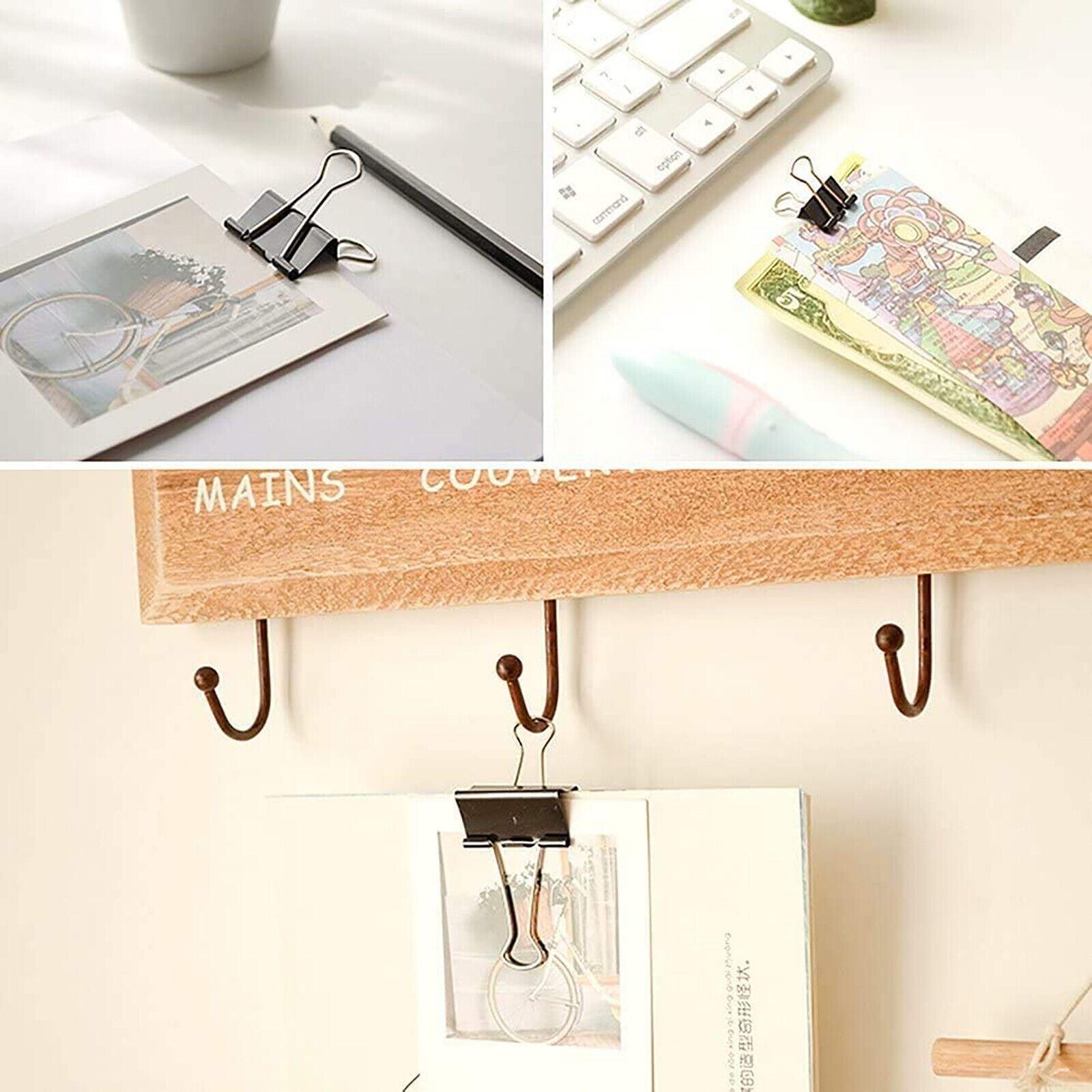 20PCS Black Bulldog Foldback Clips Document Paper Clamps Multiple Sizes - Blue 32mm V528-SQ329-TAILCLIP-BLUE-32MM-633282