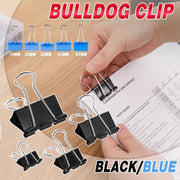 20PCS Black Bulldog Foldback Clips Document Paper Clamps Multiple Sizes - Blue 51mm V528-SQ331-TAILCLIP-BLUE-51MM-670127