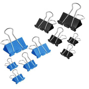 20PCS Black Bulldog Foldback Clips Document Paper Clamps Multiple Sizes - Blue 51mm V528-SQ331-TAILCLIP-BLUE-51MM-670127