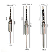 3x Square Hole Mortising Chisel Drill Bit Woodworking Saw Tools for Drilling V528-SQUARE-HOLE-DRILL-3PCS-247920