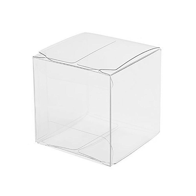 50X Clear Macaron Square Boxes Bomboniere Wedding Favour Gift Packaging 5X5X5cm - 50PCS V528-SQUAREBO5-5-5-50PCS-55143