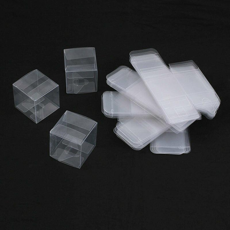 50X Clear Macaron Square Boxes Bomboniere Wedding Favour Gift Packaging 5X5X5cm - 50PCS V528-SQUAREBO5-5-5-50PCS-55143