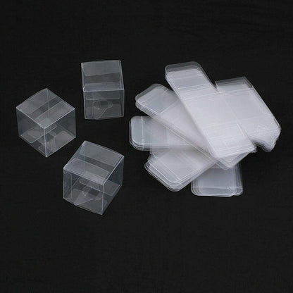 50X Clear Macaron Square Boxes Bomboniere Wedding Favour Gift Packaging 5X5X5cm - 50PCS V528-SQUAREBO5-5-5-50PCS-55143