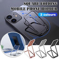 Portable Multifunctional Folding Metal Mobile Phone Holder Bracket Desktop Stand - Rose Gold V528-SQUARESET-ROSEGOLD-602578