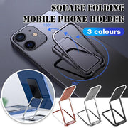 Portable Multifunctional Folding Metal Mobile Phone Holder Bracket Desktop Stand - Rose Gold V528-SQUARESET-ROSEGOLD-602578