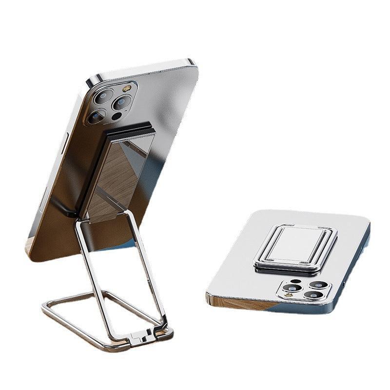 Portable Multifunctional Folding Metal Mobile Phone Holder Bracket Desktop Stand - Rose Gold V528-SQUARESET-ROSEGOLD-602578