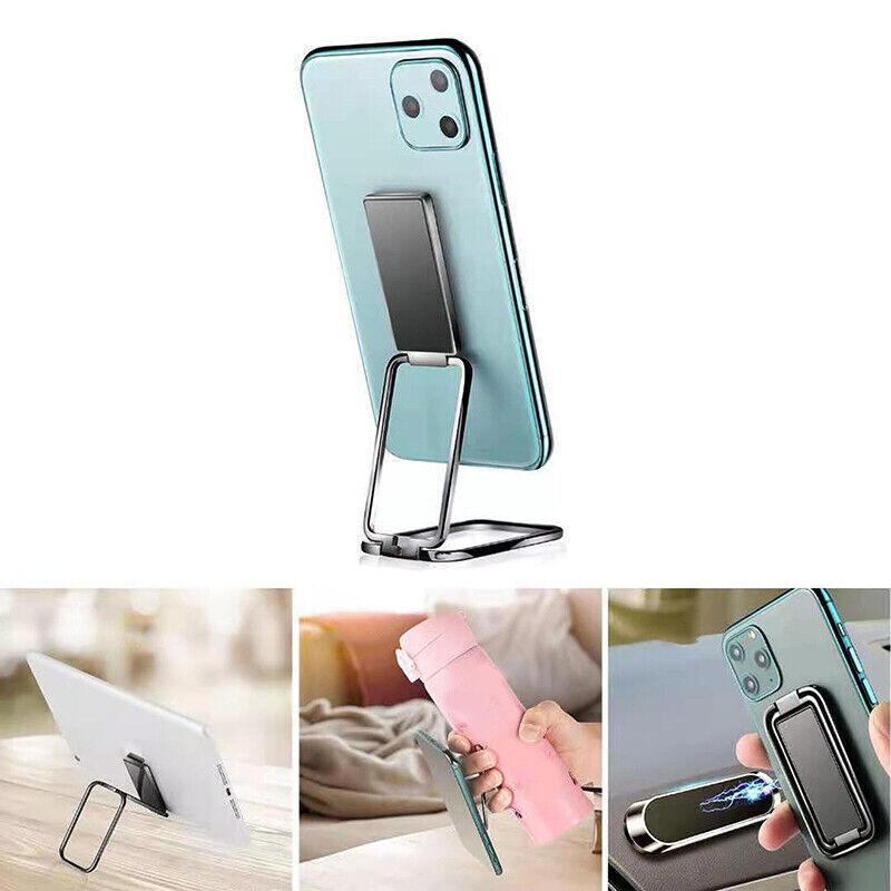 Portable Multifunctional Folding Metal Mobile Phone Holder Bracket Desktop Stand - Rose Gold V528-SQUARESET-ROSEGOLD-602578