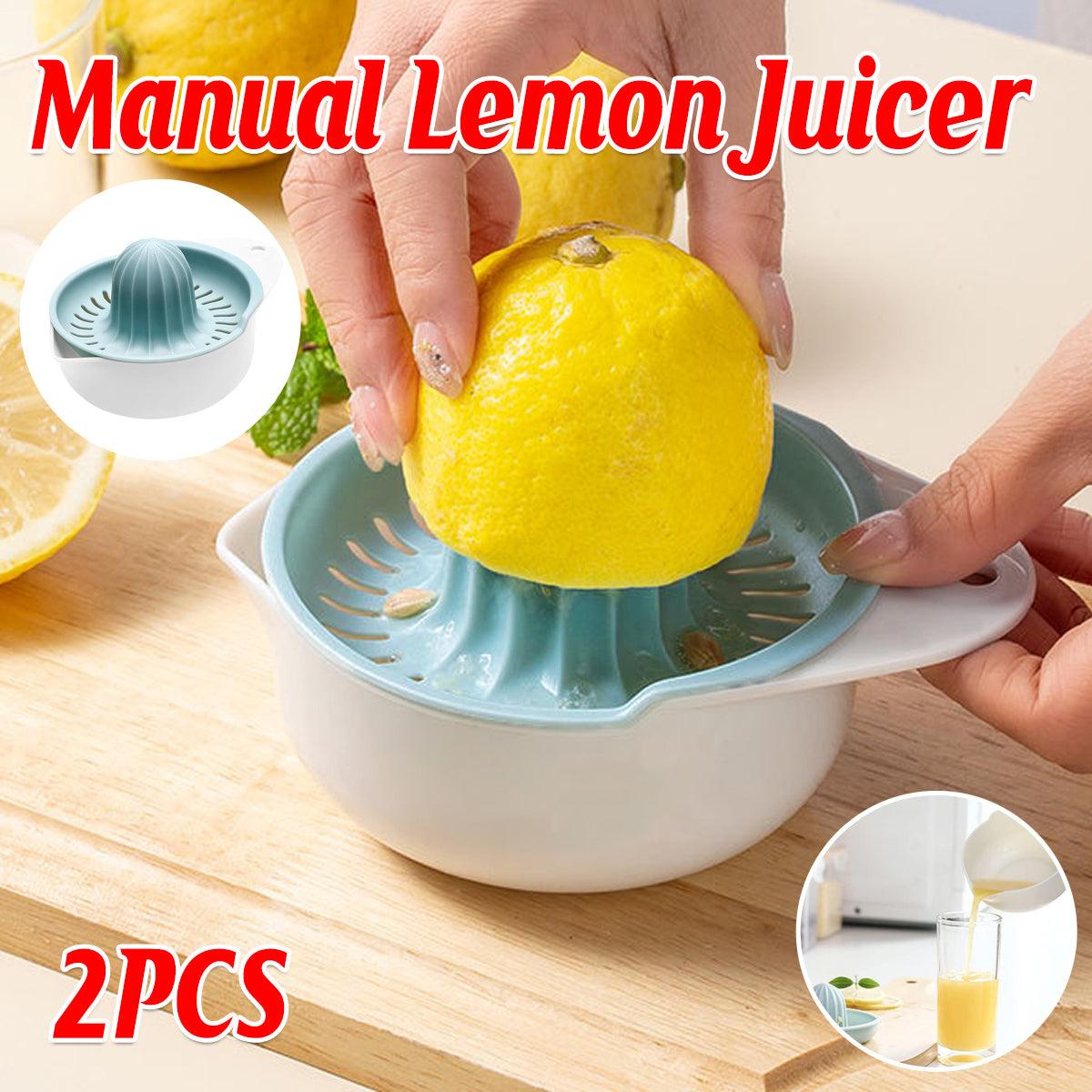2PCS Home Use Lemon Press Manual Juicer Portable Citrus Squeezer V528-SQUEEZER-2PCS-397225