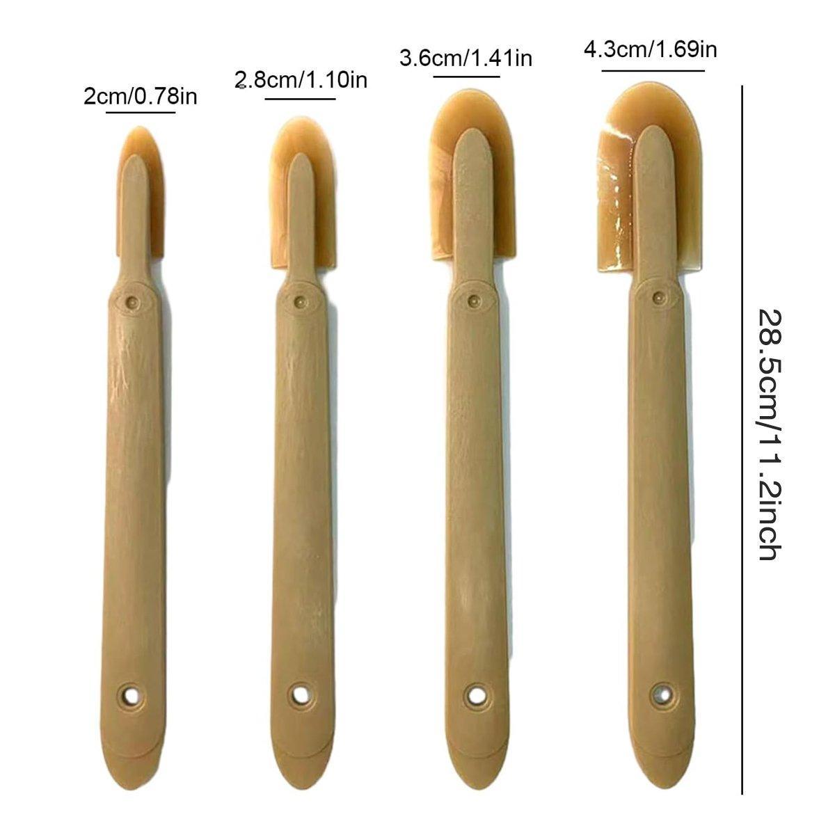 4pcs Squeegee Plastic Grout Sealant Spatula Caulk Applicator Tool Set for Home V528-SQUEEZER-4PCS-390313