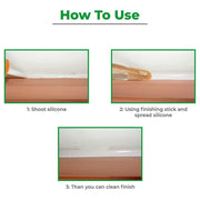 4pcs Squeegee Plastic Grout Sealant Spatula Caulk Applicator Tool Set for Home V528-SQUEEZER-4PCS-390313