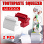 Large Bathroom Toothpaste Squeezer Tube Easy Stand Dispenser Rolling Holder Seat - White V528-SQUEEZER-WHITE-2PCS-199228