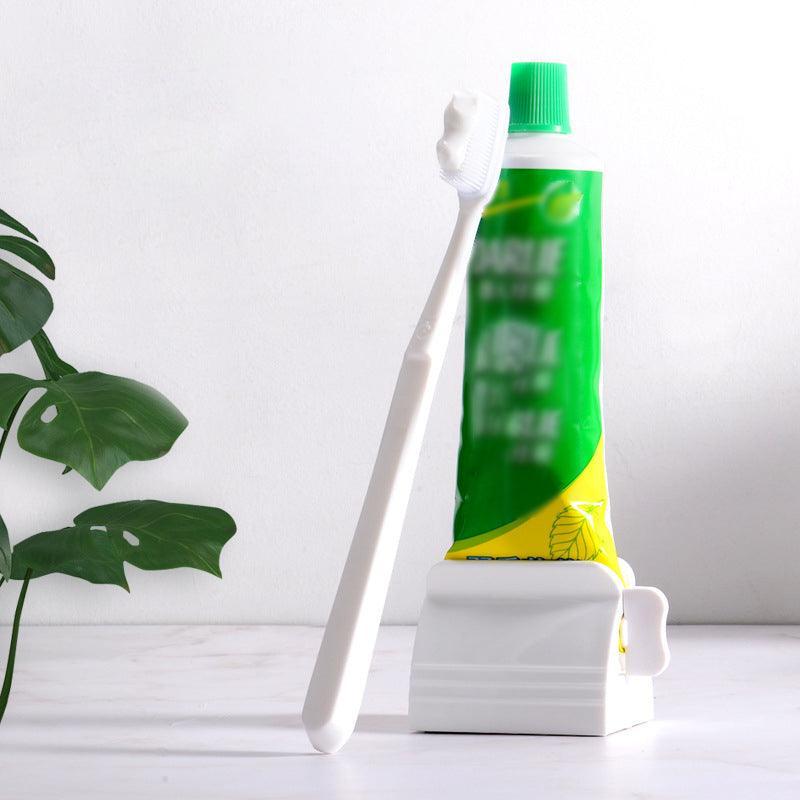 Large Bathroom Toothpaste Squeezer Tube Easy Stand Dispenser Rolling Holder Seat - White V528-SQUEEZER-WHITE-2PCS-199228