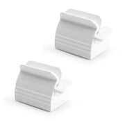 Large Bathroom Toothpaste Squeezer Tube Easy Stand Dispenser Rolling Holder Seat - White V528-SQUEEZER-WHITE-2PCS-199228