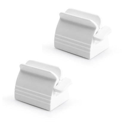 Large Bathroom Toothpaste Squeezer Tube Easy Stand Dispenser Rolling Holder Seat - White V528-SQUEEZER-WHITE-2PCS-199228