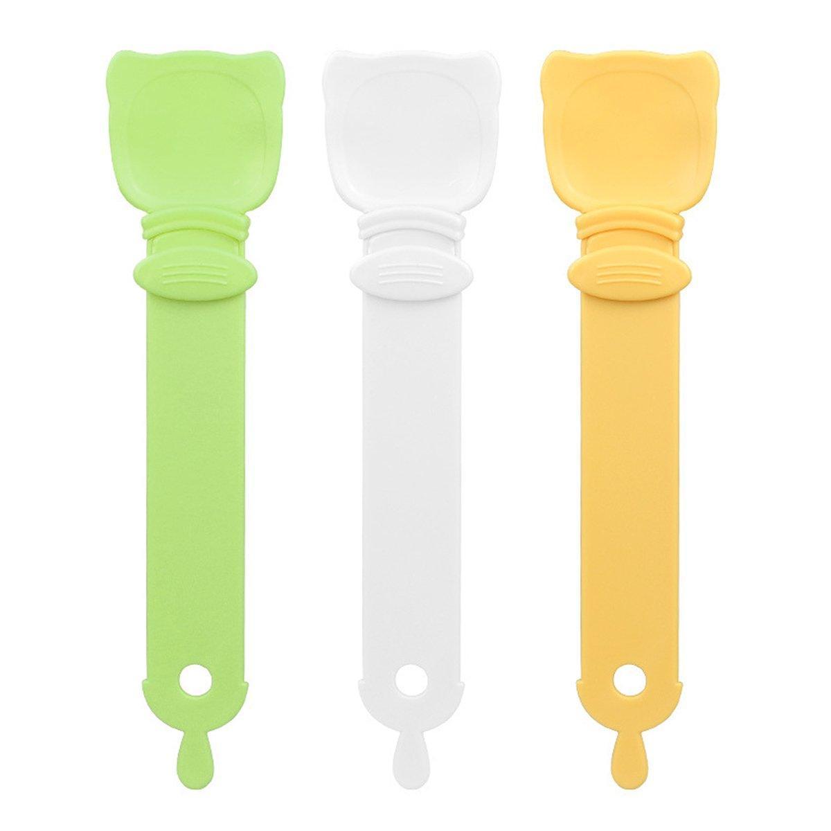 Cat Strip Scoop Squeezer Feeder Snack Spoon Easy Cat Feeding Treats - Orange V528-SQUEEZING-SPOON-ORANGE-359848