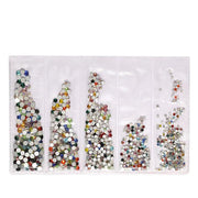 1440Pcs Glitter Rhinestones Crystal Clear Flat Bottom Glass Nail Art Nail Drill - Olive V528-SS4-SS16-OLIVE-35981