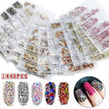 1440Pcs Glitter Rhinestones Crystal Clear Flat Bottom Glass Nail Art Nail Drill - Starry V528-SS4-SS16-STARRY-51569