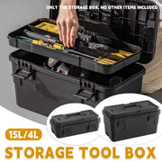 Multi Function Toolbox Household Car Storage Organizer Outdoor Hardware Case - 4L V528-STACKABLE-TOOLBOX-S-BLACK-4L-302746