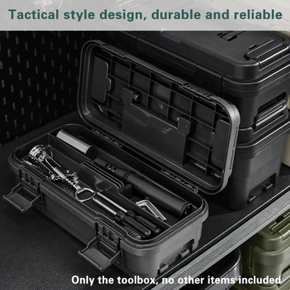 Multi Function Toolbox Household Car Storage Organizer Outdoor Hardware Case - 4L V528-STACKABLE-TOOLBOX-S-BLACK-4L-302746