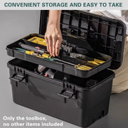 Multi Function Toolbox Household Car Storage Organizer Outdoor Hardware Case - 4L V528-STACKABLE-TOOLBOX-S-BLACK-4L-302746