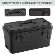 Multi Function Toolbox Household Car Storage Organizer Outdoor Hardware Case - 4L V528-STACKABLE-TOOLBOX-S-BLACK-4L-302746