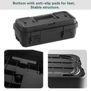 Multi Function Toolbox Household Car Storage Organizer Outdoor Hardware Case - 4L V528-STACKABLE-TOOLBOX-S-BLACK-4L-302746