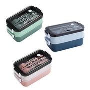 Bento Box Lunch Containers Food Microwave Stainless Portable Dinnerware Au - Pink V528-STAINLESSLUNCHBO-PINK-94357
