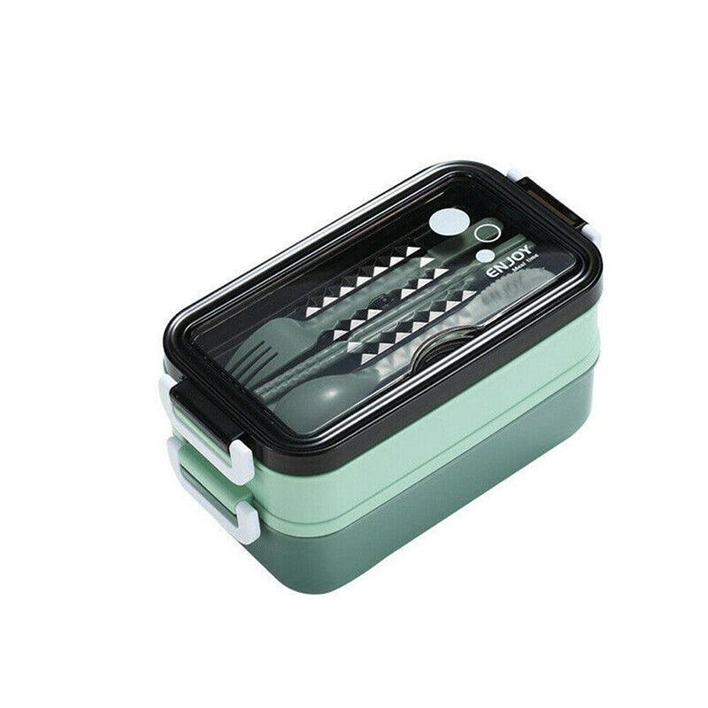 Bento Box Lunch Containers Food Microwave Stainless Portable Dinnerware Au - Pink V528-STAINLESSLUNCHBO-PINK-94357