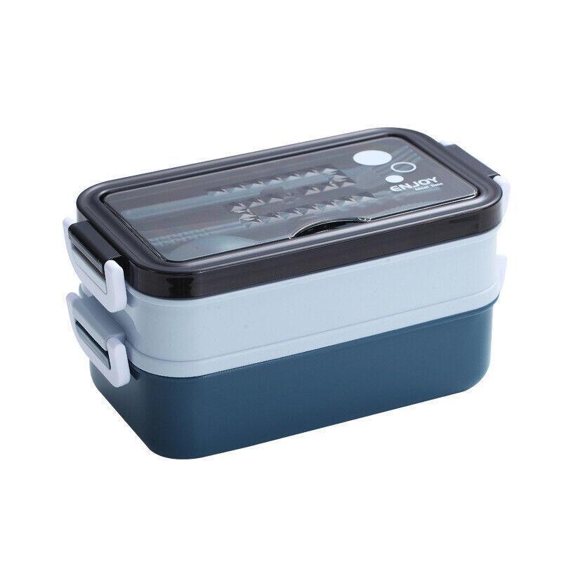 Bento Box Lunch Containers Food Microwave Stainless Portable Dinnerware Au - Pink V528-STAINLESSLUNCHBO-PINK-94357