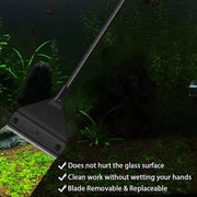 304SS Aquarium Stainless Steel Algae Scraper Blade Fish Tank Glass Cleaner V528-STAINLESSSCRAPER-834940