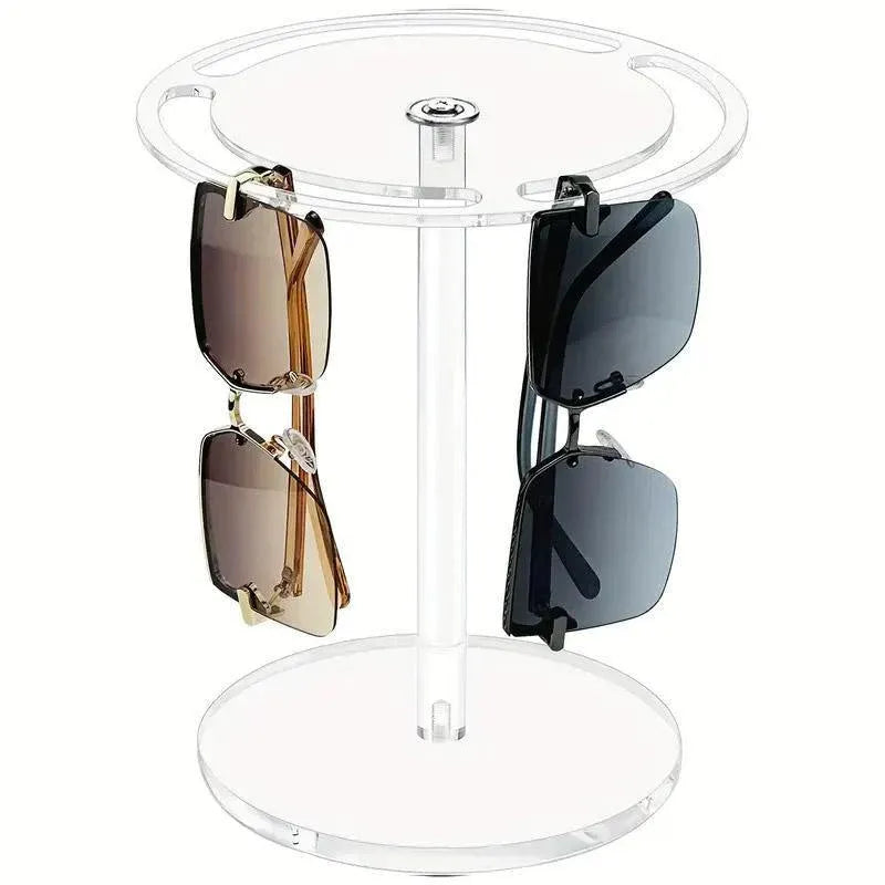 360 Degree Rotating Eyeglasses Display Stand Desktop Holder Organizer Glasses Storage - 1-Layer V528-STAND-1C-553188