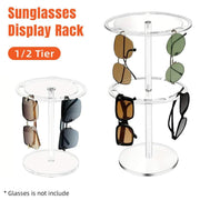360 Degree Rotating Eyeglasses Display Stand Desktop Holder Organizer Glasses Storage - 1-Layer V528-STAND-1C-553188